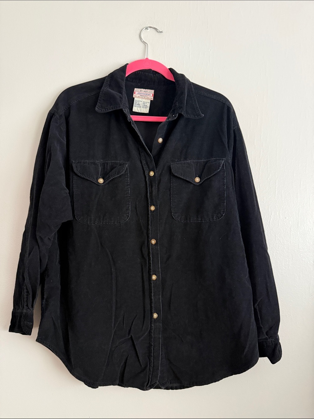 Thin corduroy shirt size L